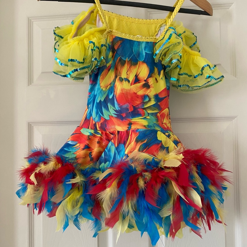 A Wish Come True Tropical Bird Costume Dance-wear Size LC large child 12/14 - Picture 4 of 6